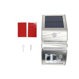 Solar Wall Lights Light Wireless Bright Powered 2Led Motion Sensor Street Outdoor For Yard Garden Home Drop Delivery Lighting Re Able Dh1Nu