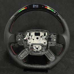 LED Flash Display Carbon Fiber Racing Car Steering Wheels Kit for Range Rover Car Parts