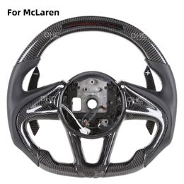 Race display Real Carbon Fiber Steering Wheels for McLaren Car Driving Accessories