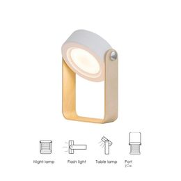 Night Lights Brelong Lantern Light Table Usb Charging Lamp Led Small Portable For Bedroom Reading Mtifunction Drop Delivery Lighting Dh0Qv