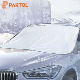 Automobile Sunshade Cover Snow Ice Shield For Windshield Winter Sun Car Front Window Windscreen Cover 195cm x 70cm