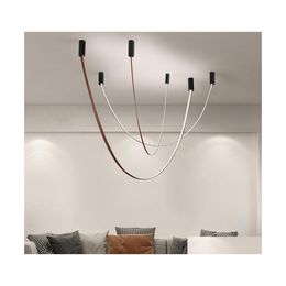 Pendant Lamps Modern Led Ceiling Chandelier For Living Room Bedroom Minimalist Streamers Diy Dining Kitchen Chandeliers Drop Deliver Dhie2