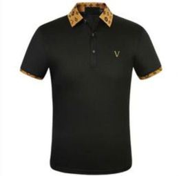 designer stripe polo shirt t shirts snake polos bee floral embroidery for mens High street fashion horse polo T-shirt plus 3XL Size
