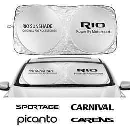 Car Windshield Sunshade Cover For Kia CARENS CARNIVAL CERATO K5 MOHAVE NIRO PICANTO RIO SELTOS SPORTAGE STINGER TELLURIDE VENGA