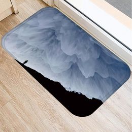 Pillow /Decorative Sea Of Clouds Living Room Art Doormat Bathroom Non-slip Carpet Kitchen Clean Rug Can Diy Custom You Logo Image Who