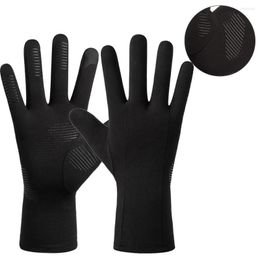 Cycling Gloves Winter Outdoor Touch Screen Thermal Windproof Warm Full Finger Sport Anti-sweat Anti-slip Bicycle