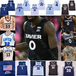 2023 Custom Xavier Basketball Jersey NCAA College Souley Boum Zach Freemantle Colby Jones Jack Nunge Crawford West Adam Kunkel Jerome Hunter Desmond Claude