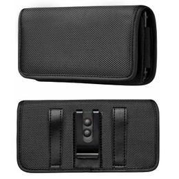 Nylon Holster Horizontal Carrying Phone Pouch for Belt Clip Holder Universal Extra Large Small Size for iPhone 14 Pro Max Samsung S23 Ultra