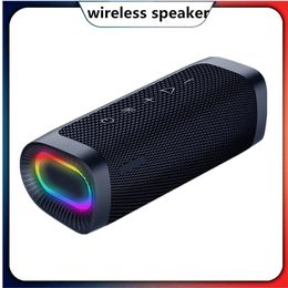 Hifi Sound Quality Outdoor Speaker Portable Ipx5 Waterproof Mini Wireless Bluetooths Wireless Speakers With Colourful Rgb Party Lights