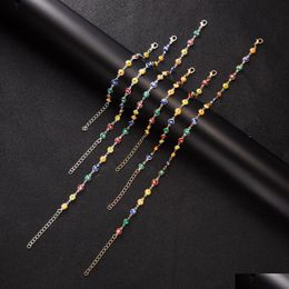 Beaded Bohemian Color Retro Devils Eye Strands Womens Necklace Bracelet Anklet Combination Wholesale Drop Delivery 202 Dhskg