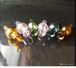 Bubble with glass cover bongs accessories , Glass Smoking Pipes Colourful mini multi-colors Hand Pipes Best Spoon glass Pipes