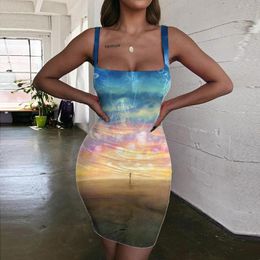 Casual Dresses Giyu Jellyfish Women Character Sundress Ladies Galaxy Bodycon Dress Nebula 3d Print Womens ClothingCasual CasualCasual