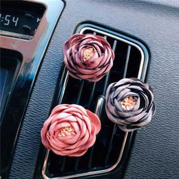 Decorations Car Perfume Air Vent Freshener Clip Tulip Flower Fragrance Auto Interior Outlet Decoration Accessory Trim Diffuser Adornment Gif 0209