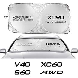 Car Windshield Sunshades Cover Auto Accessories For Volvo XC90 XC60 C30 T6 S60 C70 XC40 V40 XC70 V70 V60 V50 S80 S40 AWD V90 S90