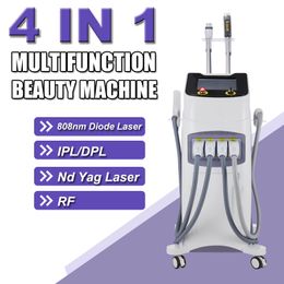 4 IN 1 Hair Removal Machine OPT IPL Nd Yag Laser Tattoo Removal RF Multifunction Beauty Skin Rejuvenation Equipment