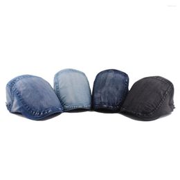 Berets Unisex Hat Fabulous Lightweight Solid Color Short Brim Pure Beret Cap For Daily Wear Men