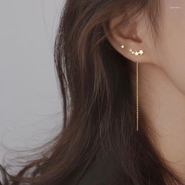 Dangle Earrings Star Ear Line Female Niche Design Ins Sen Long Tassel Korean Fashion For Women