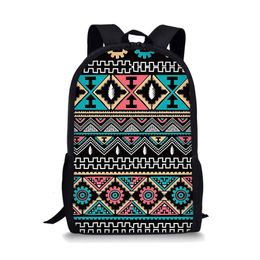 School Bags Geometric Stripe Backpacks Pencil Lunch Personalised Kids Daypack Design Rucksack for Teenager 230210