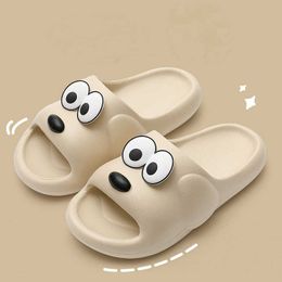 Slippers Catroon Dog Outdoor Slippers Slides Thick Soled Non Slip Platform Bathroom Indoor Slippers For Couple Summer Shoes Men Comfy G230210