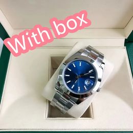 With original box Automatic Mechanical Watches Men Big Magnifier 41mm Stainless steel Sapphire Mens Watches Male Wristwatches waterproof Luminous