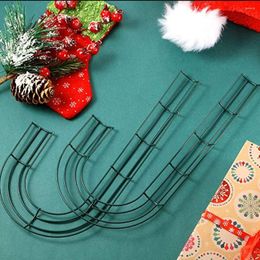 Christmas Decorations 12 Inch Wreath Frame Floral Arrangements Garland Circle Party Supplies Sturdy Base Decorative Tools