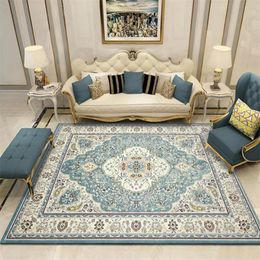 Carpets Persian Style Large Area Rug Abstract Flower Art For Living Room Bedroom Anti-Slip Floor Mat Home Decor Study Carpe