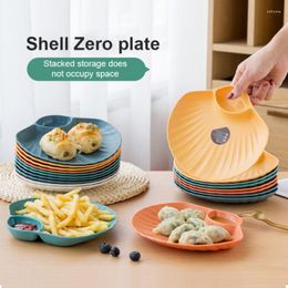 Plates Creative Shell Dish Plastic Dumpling Plate Spit Bone Sushi Breakfast Dried Fruit Snack Spitting