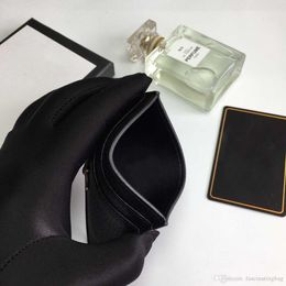 whole fashion black Card Holders woman small wallet men Designer pure Colour Pebble leather luxury with box G wallet327m