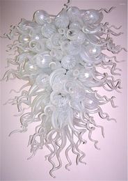 Pendant Lamps Home Decoration Chihuly Inspired White Flush Mounted Ceiling Lights For Living Room