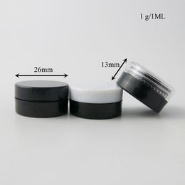 packaging bottles 500 x 1G Tiny Plastic Jars, 1 g cream jars,Small 1ml sample cosmetic containers