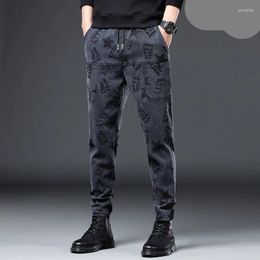 Men's Pants Casual Men's Jeans Spring And Autum Trend Pattern Pantalones Tipo Cargo Sports Fashion Trousers For Men Harem