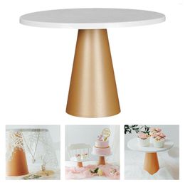 Plates Wedding Table Cake Stands Golden Pie Plate Tray Shelf Party Kitchen Supplies