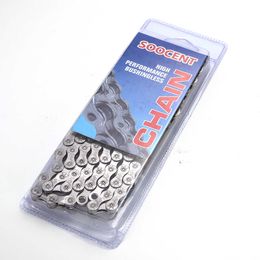 Bicycle 6 7 8 9 10 11 12 Speed Titanium Silver Plated Mountain Road MTB Chains Part 116 Links Bike Accessories 0210