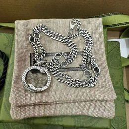 Classic Necklaces Men Women Skull Pendants Necklace Interlocking Fashion Jewelry Christmas Gift Neck Chain mo box