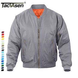 Men's Jackets TACVASEN Military Bomber Jackets Mens Baseball Jackets Windproof Pilot Army Jacket Male Outdoor Fishing Windbreaker Hiking Parka 230210