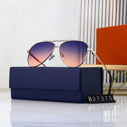 Flower Lens Sunglasses with Letter Designer Brand Sun Glasses Women Unisex Oval sunglass Black Golden Composite Metal Frame 6 Color