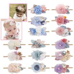 18pc/lot Bulk Baby Girl Headband Cute Baby Elastic Hair Band Newborn Head Flower Toddler Headband Headwear Kids Accessories Baby