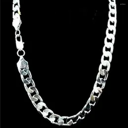 Chains Fashion 2023 Sweet Filled Solid Necklace Curb Link Men Choker Male Female Jewellery Accessories