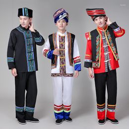 Theme Costume Chinese National Clothing For Men Minority Nationality Dance Clothes