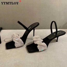Fashion Open Heels Party 2021 Thin Women Toe Elegant Nightclub Dress Shoes High Quality Sandals Pumps T230208 78