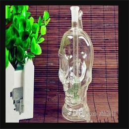 Hookahs Transparent skull bones hookah Wholesale Glass Hookah, Glass Water Pipe Fittings,