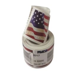 Productos de papel Flags U.S. Roll Of 100 Sobres cartas postales suministros de correo de la oficina entrega de ca￭da 2022 OTDCL