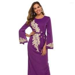 Ethnic Clothing Embroidered Long Dress Abayas Islamic For Women Hijab Muslim Woman Abaya