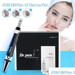 Beauty Microneedle Roller Wired Dr. Pen Derma Tima A7 System Antiaging Microneedling Mesotherapy Electric Dr.Pen Stamp A7. Drop Deli Dhiqr