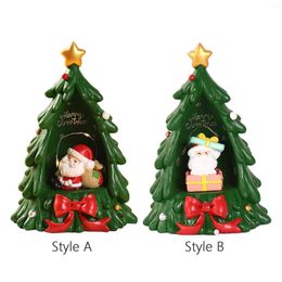 Christmas Decorations Xmas Desktop Ornament Bright Colour Sculpture Durable For Bedroom Fireplace