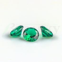 DHL Beracky Accessories 6mm 10mm Green Emerald Smoking Terp Pearls Round Diamond Insert For Quartz Banger Nails Glass Beaker Bongs Dab Rigs Pipes