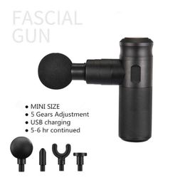 Pocket Gun Electric Massager Mini Fitness Equipment Trainer Therapy for Body Relaxation High Frequency 0209