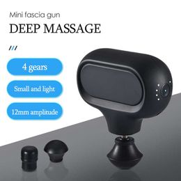 Mini Electric Portable Fascia Gun Neck Muscle r Therapy for Body Massage Relaxation Pain Relief 0209