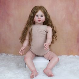Dolls Many Size 3D Skin Silicone Reborn Girl Baby Doll Without Clothes Soft Vinyl Princess Toddler Birthday Gift Dress Up Toy 230210