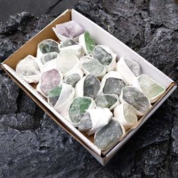 Charms Natural Raw Ore Stone Fluorite Diffuser Ornament Collection Decoration Irregular Crystal StoneTeaching Specimens